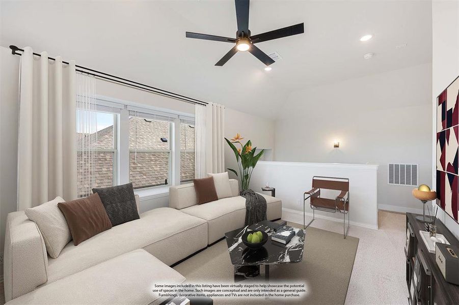 Furnished interior view inside a new home in Silo Mills, Joshua (Image 7).