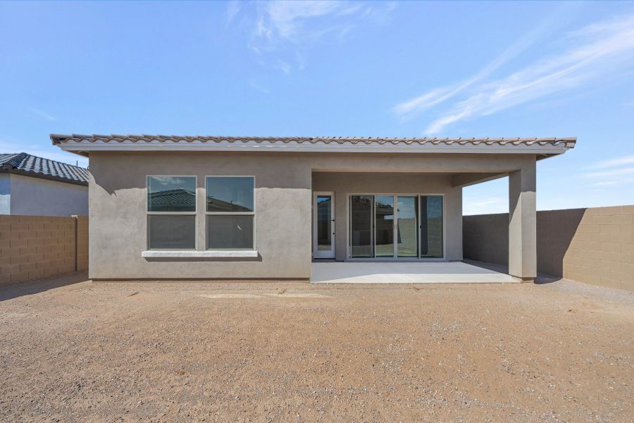 Exterior details and patio area of a home in Artesa at Soleo, San Tan Valley (Image 3).
