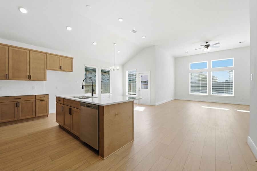Furnished interior view inside a new home in Pecan Estates, Crosby (Image 3).
