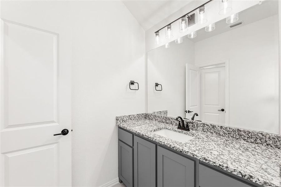 Furnished interior view inside a new home in Wildflower Ranch 60-65, Fort Worth (Image 13). Furnished interior view inside a new home in Wildflower Ranch 60-65, Fort Worth (Image 13).