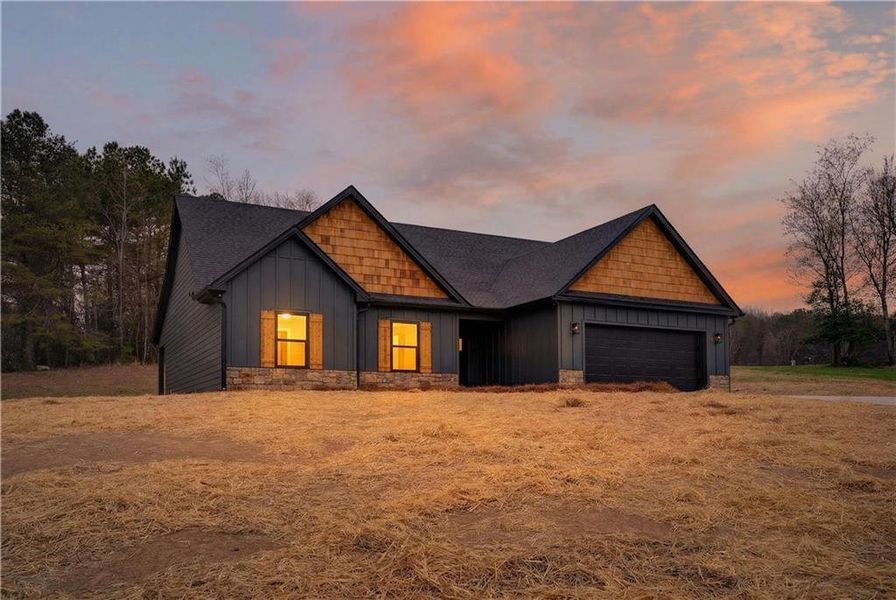 Front exterior of a new home in , Ellijay, GA, highlighting curb appeal (Image 21).