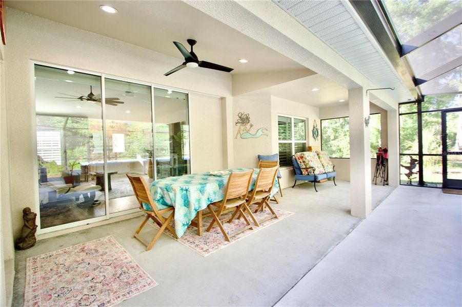 Exterior details and patio area of a home in , Brooksville (Image 27).