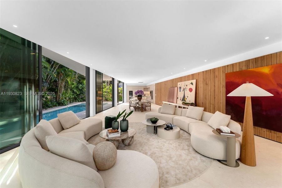 Furnished interior view inside a new home in , Miami (Image 50).