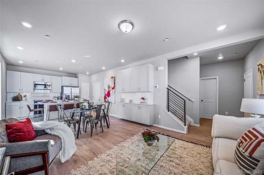 Furnished interior view inside a new home in Muegge Farms, Bennett (Image 11).