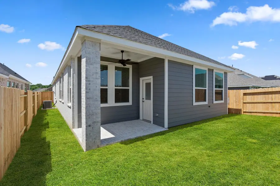 Exterior details and patio area of a home in Emory Glen, Magnolia (Image 3).