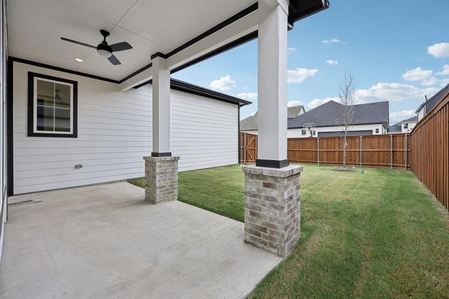 Exterior details and patio area of a home in , Rowlett (Image 3).