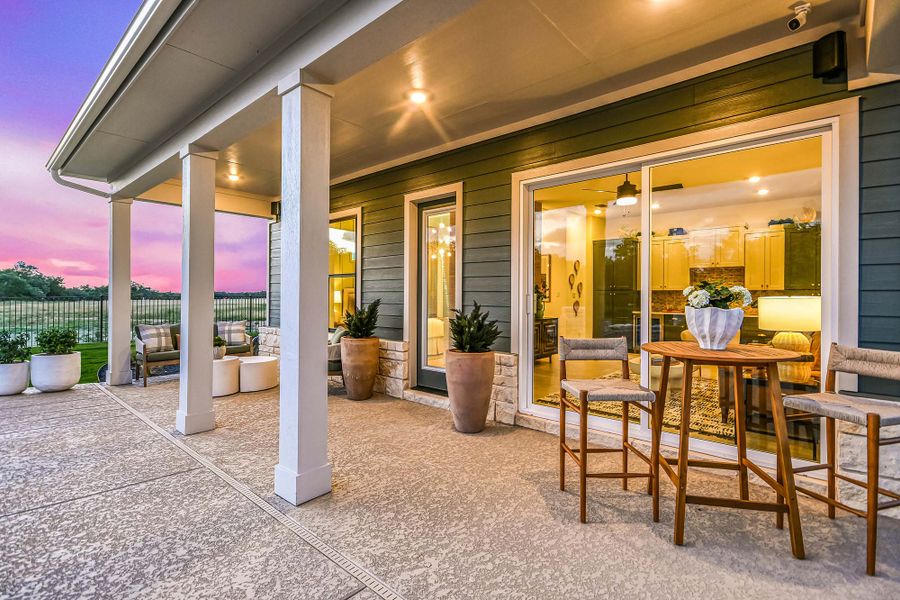 Representative exterior details of a home built from the The Casita 2 by David Weekley Homes in Leander Estates, Leander (Image 3). Representative exterior details of a home built from the The Casita 2 by David Weekley Homes in Leander Estates, Leander (Image 3).