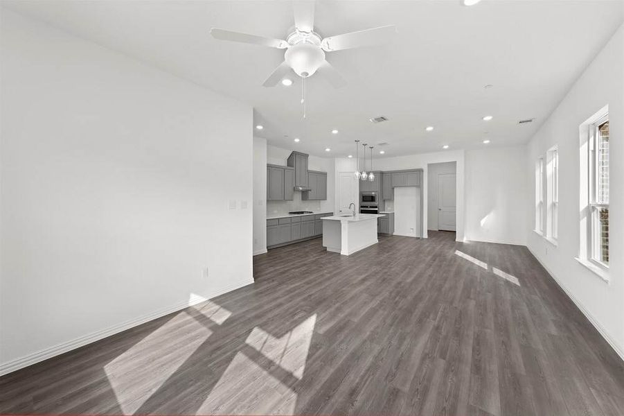 Rice Living Dining Area Townhome by Ashton Woods