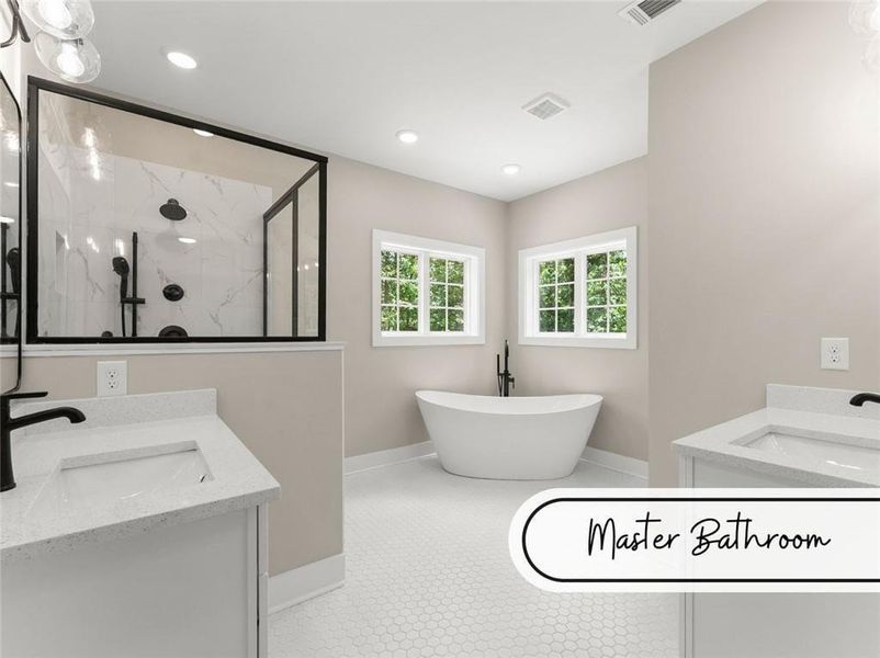 Furnished interior view inside a new home in , Cleveland (Image 8).
