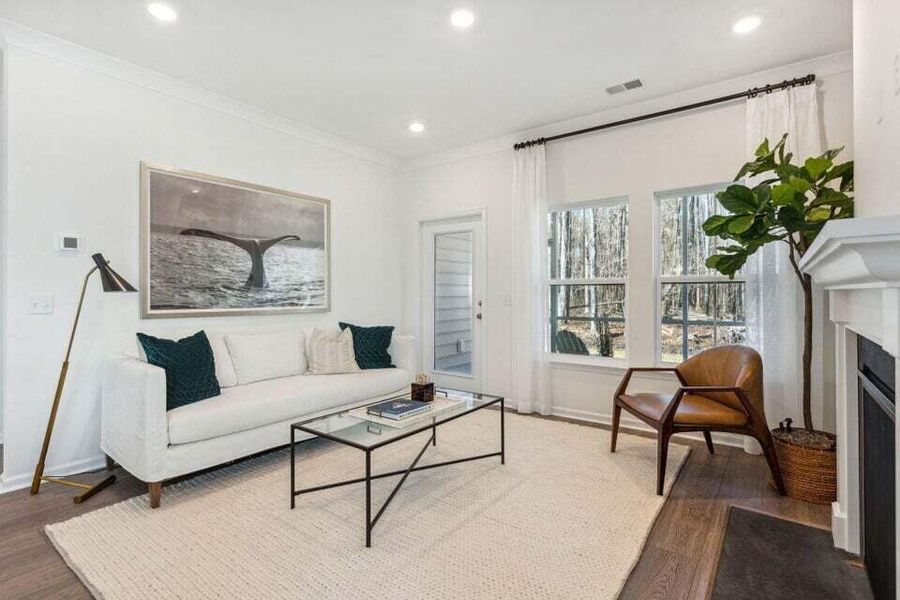 Furnished interior view inside a new home in Horizons at Summers Corner | 55+, Summerville (Image 6). Furnished interior view inside a new home in Horizons at Summers Corner | 55+, Summerville (Image 6).