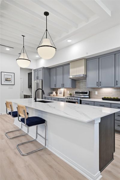 Furnished interior view inside a new home in , Houston (Image 12).