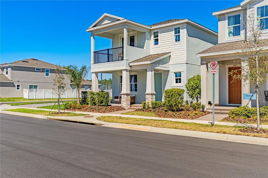 Front exterior of a new home in , Winter Garden, FL, highlighting curb appeal (Image 1). Front exterior of a new home in , Winter Garden, FL, highlighting curb appeal (Image 1).