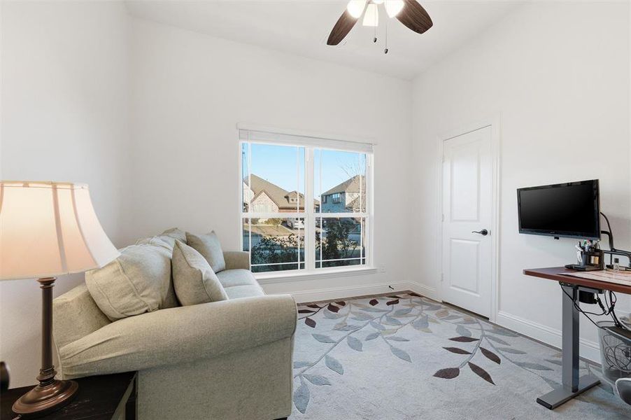 Bedroom used as a sitting area and study Bedroom used as a sitting area and study