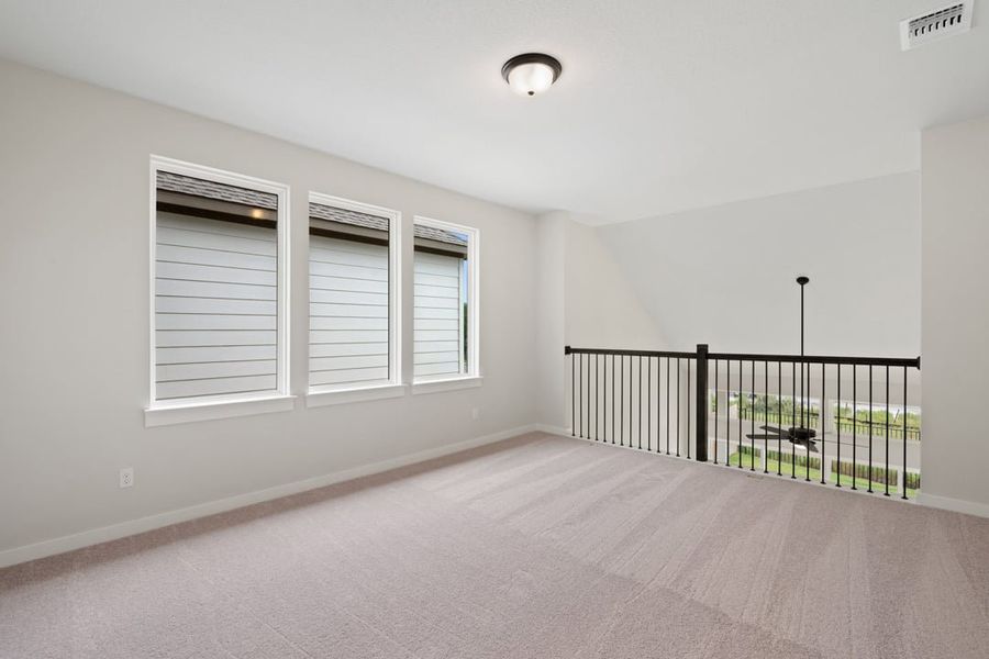 Spacious, unfurnished interior of a new home in Terrace Collection at Lariat, Liberty Hill (Image 38). Spacious, unfurnished interior of a new home in Terrace Collection at Lariat, Liberty Hill (Image 38).