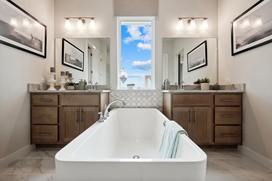 Representative furnished interior of a home built from the Elgin by Scott Felder Homes in Prominence, San Antonio (Image 30). Representative furnished interior of a home built from the Elgin by Scott Felder Homes in Prominence, San Antonio (Image 30).