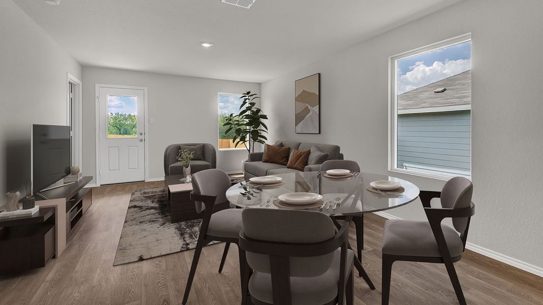 Representative furnished interior of a home built from the The Atlanta by D.R. Horton in Ladera, Luling (Image 11).