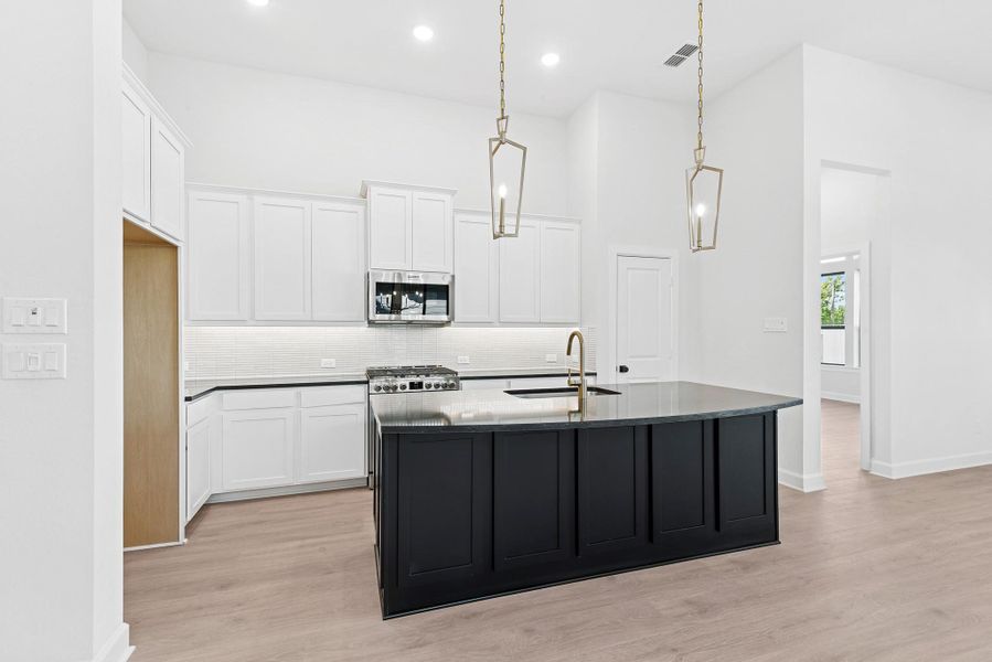 Furnished interior view inside a new home in Pomona 45' Homesites, Manvel (Image 7). Furnished interior view inside a new home in Pomona 45' Homesites, Manvel (Image 7).