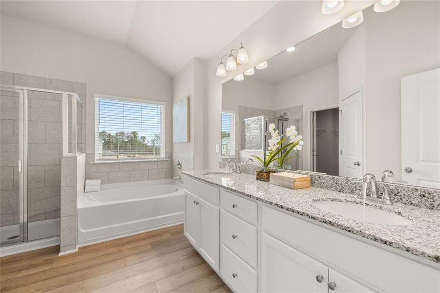 Furnished interior view inside a new home in Hillbrooke Preserve, Conyers (Image 37).