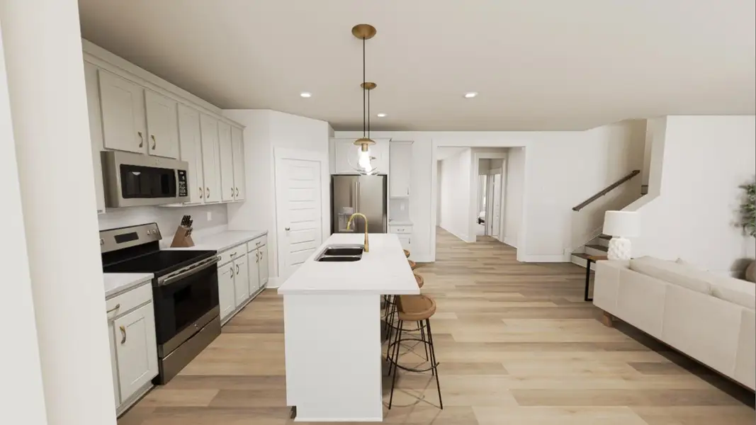 Furnished interior view inside a new home in Havenbrooke, Kernersville (Image 3).
