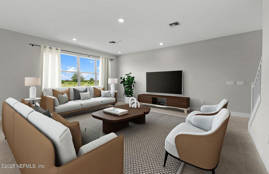 Furnished interior view inside a new home in The Preserve at Bannon Lakes, St. Augustine (Image 6).