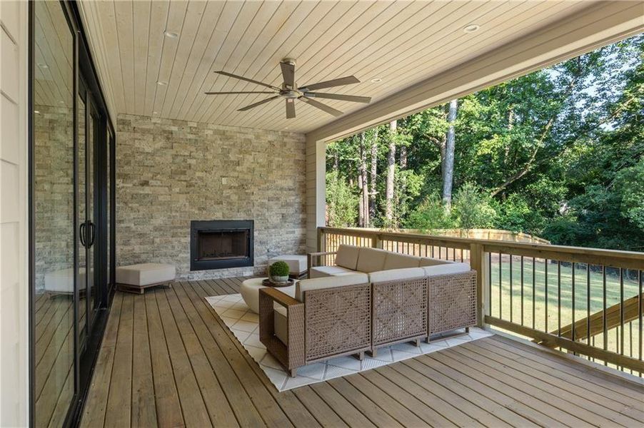 Exterior details and patio area of a home in , Sandy Springs (Image 32).