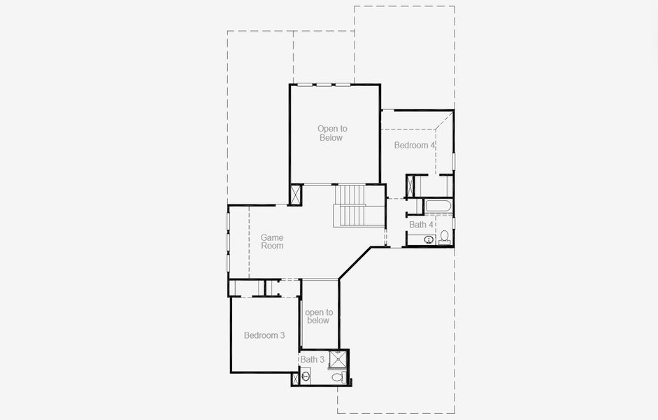 2D floor plan layout for the Nixon by Coventry Homes in Dominion of Pleasant Valley 50', Wylie, TX (Image 3).