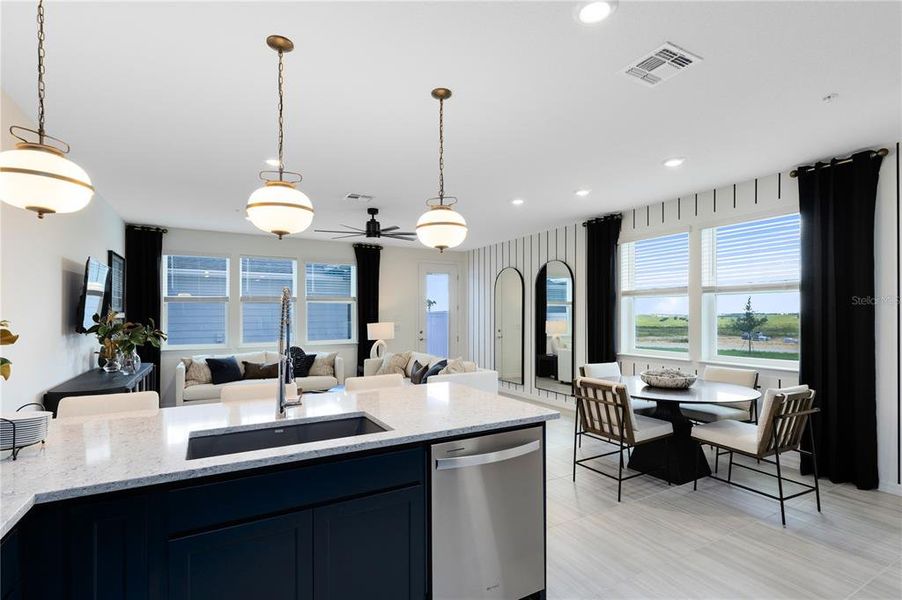 Furnished interior view inside a new home in EverBe, Orlando (Image 10). Furnished interior view inside a new home in EverBe, Orlando (Image 10).