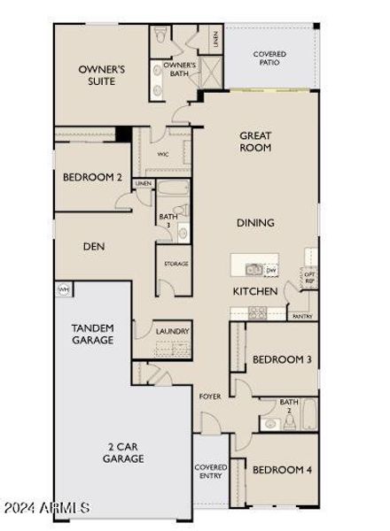 Floorplan (L) - Sage - 4-Panel Slider