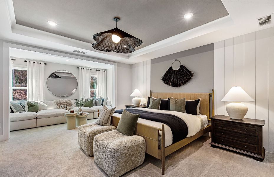 Representative furnished interior of a home built from the Woodward by Pulte Homes in Riversprings, Dacula (Image 9).