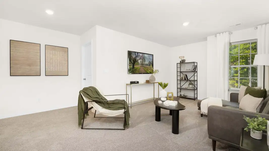 Furnished interior view inside a new home in Reedy Creek Preserve, Charlotte (Image 25).