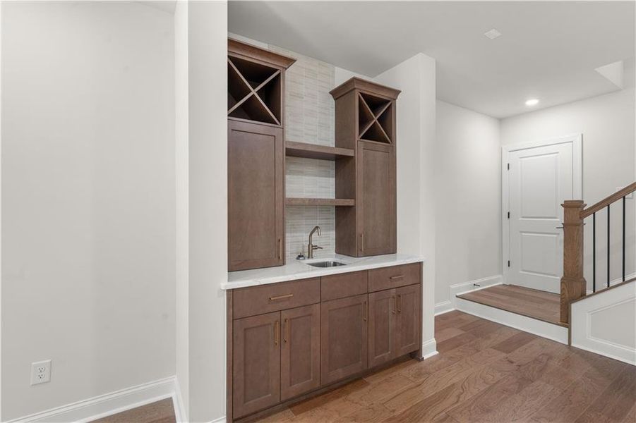Furnished interior view inside a new home in Ward's Crossing Townhomes, Johns Creek (Image 11). Furnished interior view inside a new home in Ward's Crossing Townhomes, Johns Creek (Image 11).