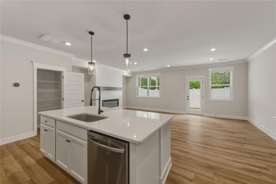 Furnished interior view inside a new home in Millstone at Mundy Mill, Gainesville (Image 10).