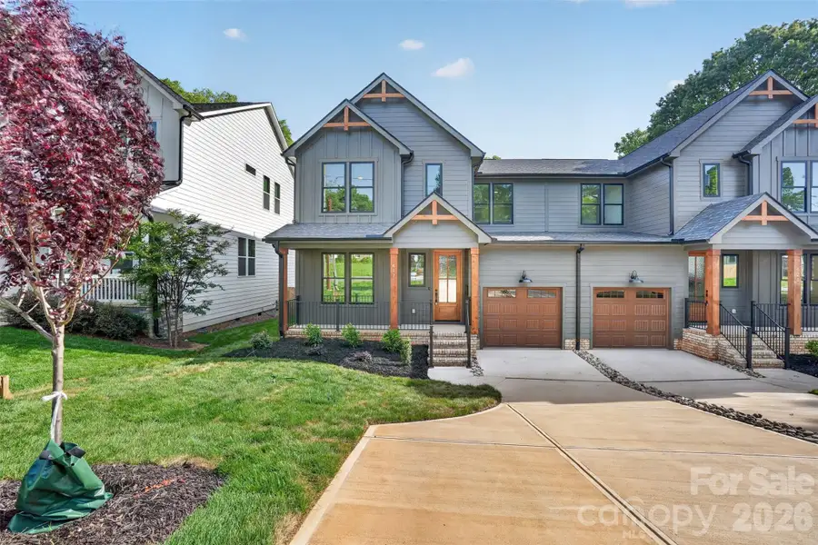Front exterior of a new home in , Charlotte, NC, highlighting curb appeal (Image 1). Front exterior of a new home in , Charlotte, NC, highlighting curb appeal (Image 1).