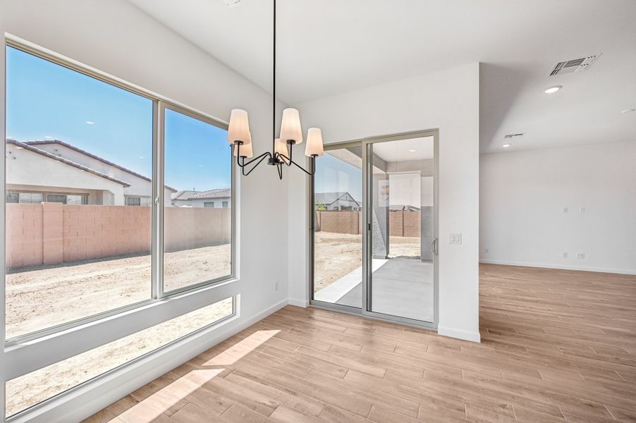 Dining nook. Finishes and options may vary Dining nook. Finishes and options may vary