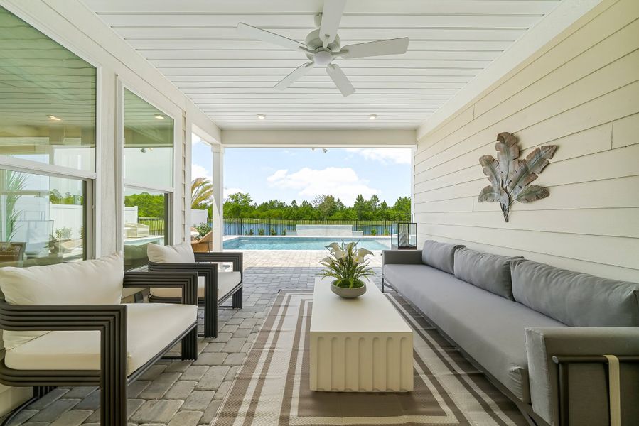 Representative furnished interior of a home built from the Ivy by Fischer Homes in Twin Lakes, Hoschton (Image 41).