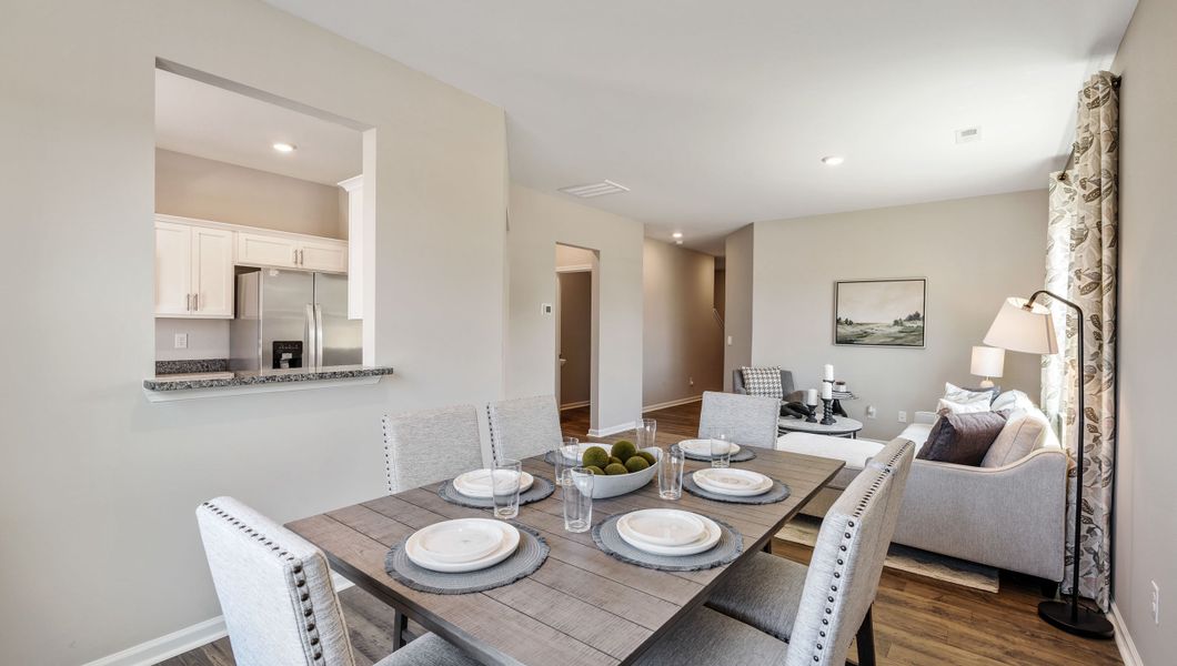 Furnished interior view inside a new home in Tanglewood Townes, Greenville (Image 9).