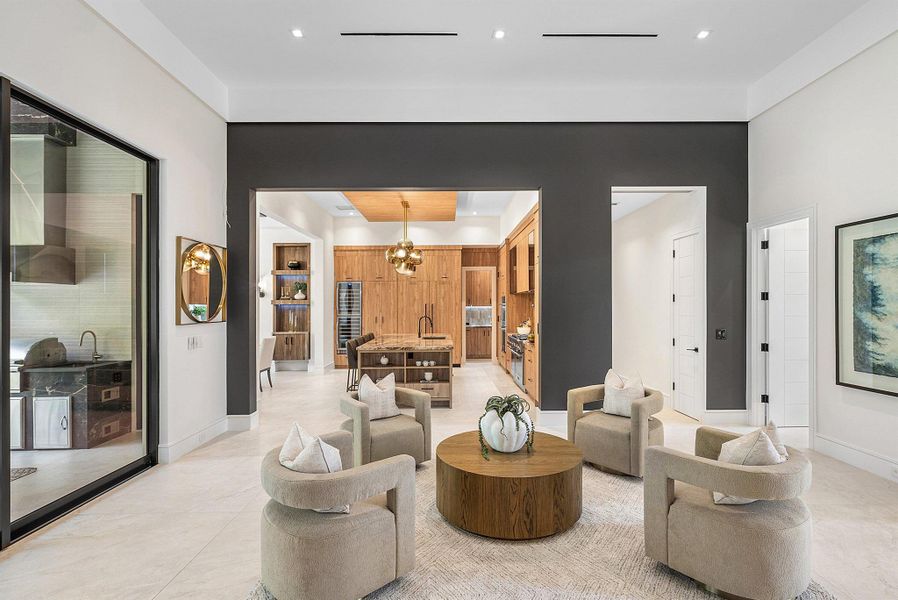 Furnished interior view inside a new home in , Boca Raton (Image 13). Furnished interior view inside a new home in , Boca Raton (Image 13).