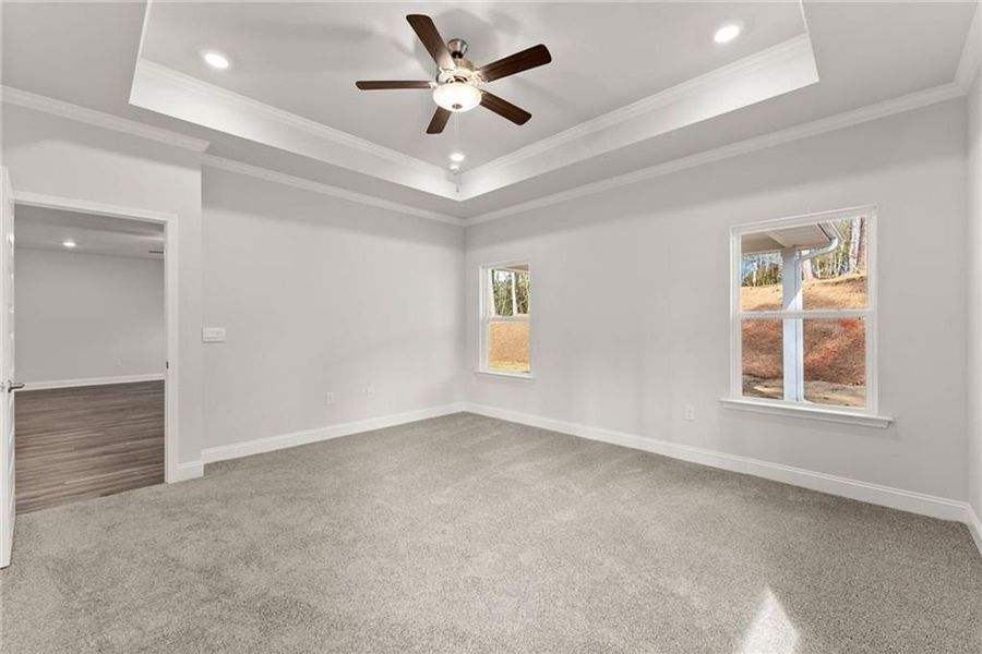 Spacious, unfurnished interior of a new home in Wood Creek Landing, Leland (Image 21).