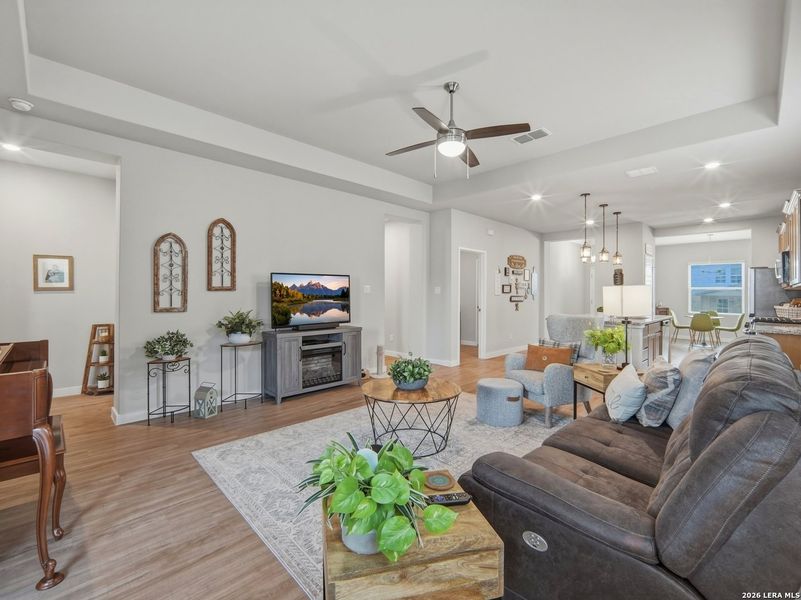 Furnished interior view inside a new home in Hunter's Ranch, San Antonio (Image 28).