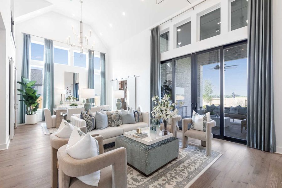 Representative Family Room - some options shown