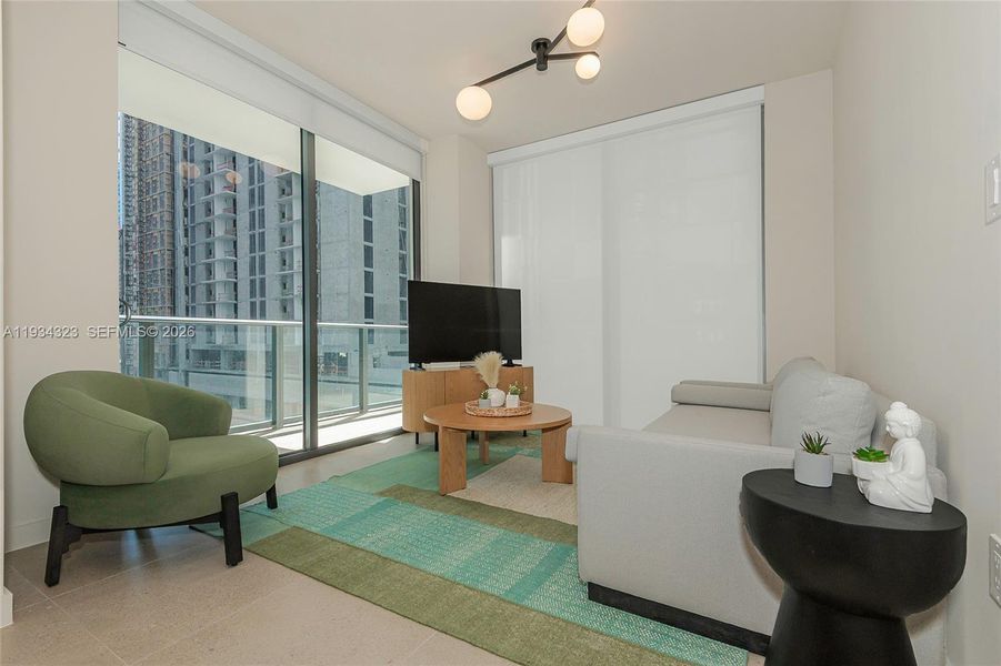 Furnished interior view inside a new home in , Miami (Image 7). Furnished interior view inside a new home in , Miami (Image 7).