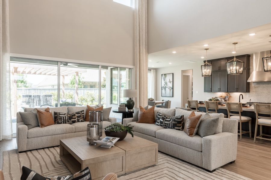 Representative furnished interior of a home built from the Camden by Tri Pointe Homes in Bridgeland, Cypress (Image 14).