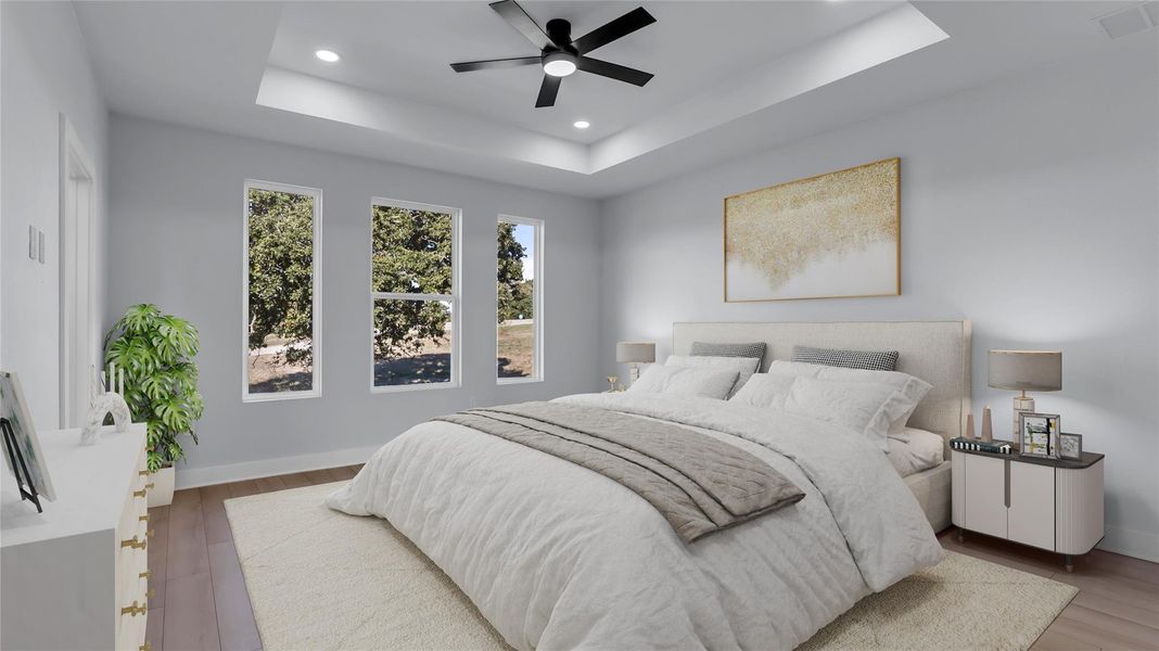 Furnished interior view inside a new home in , Kingsland (Image 9).