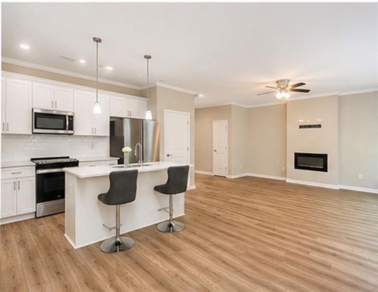 Furnished interior view inside a new home in , Newnan (Image 6). Furnished interior view inside a new home in , Newnan (Image 6).