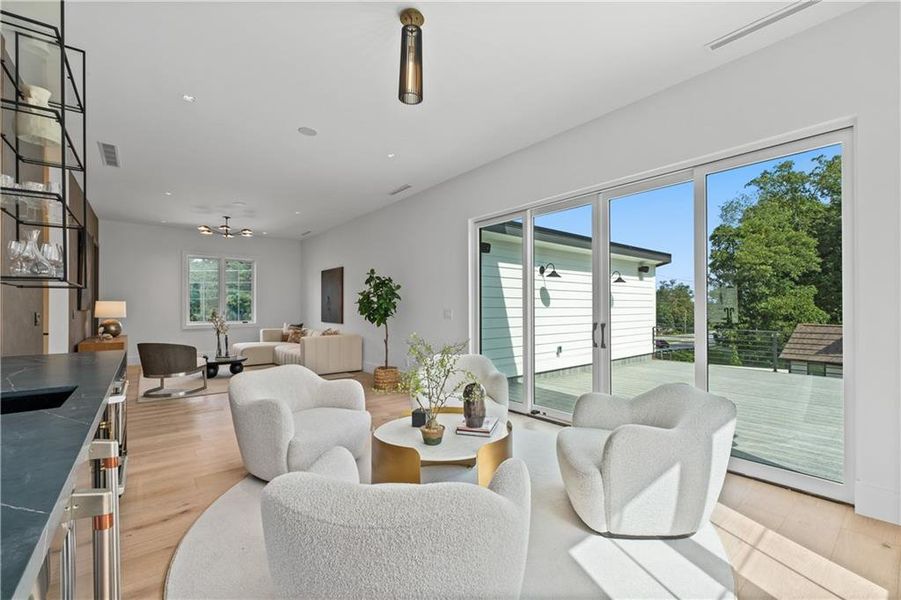 Furnished interior view inside a new home in , Marietta (Image 50).