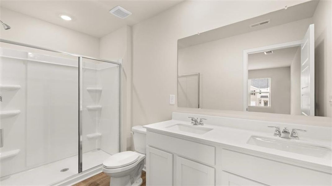 Furnished interior view inside a new home in The Gables at Agricultural Village, Perry (Image 5).