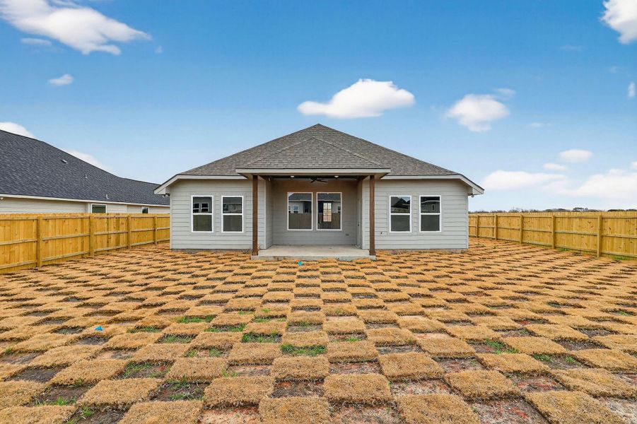 Exterior details and patio area of a home in , Snook (Image 21).