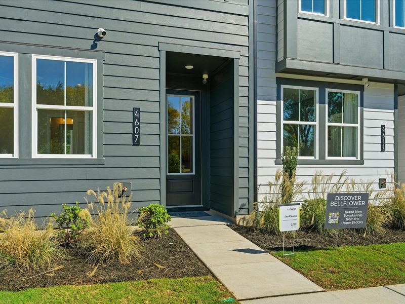 Representative exterior details of a home built from the Paloma by Tri Pointe Homes in Bellflower, Charlotte (Image 3).