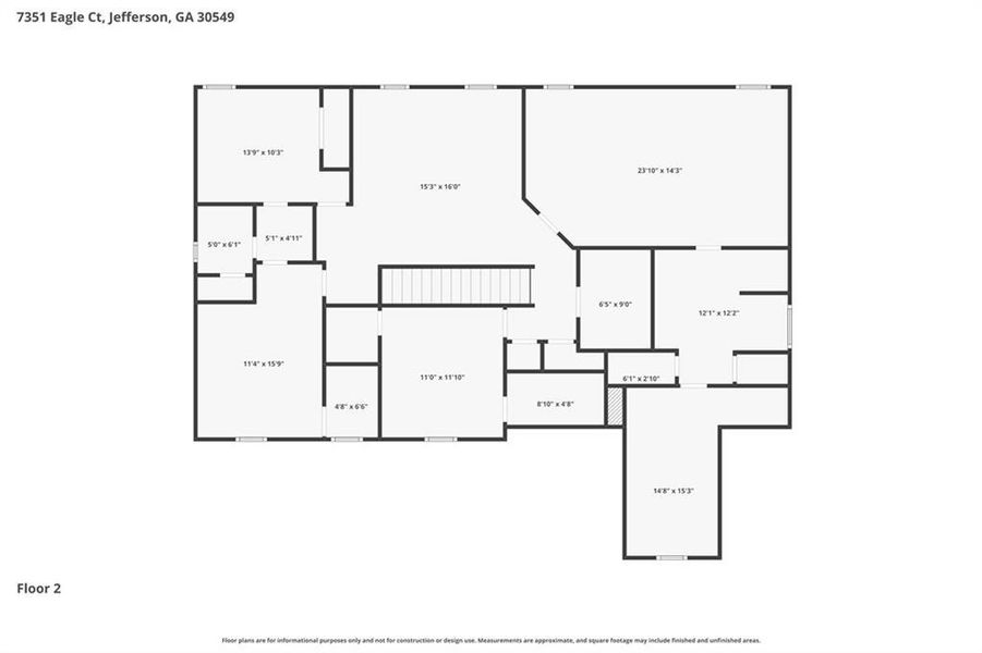 2D floor plan layout of this home in , Jefferson, GA (Image 6).