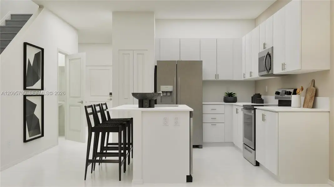 Furnished interior view inside a new home in Pineland Crest, Miami (Image 15).
